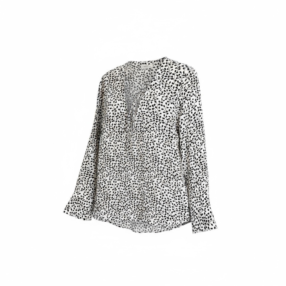Equipment Silk Blouse (Black & White) S/P